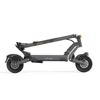 Folded Ausom L2 Max dual motor electric scooter with 48V 20.8Ah battery and 10-inch tubeless tires.