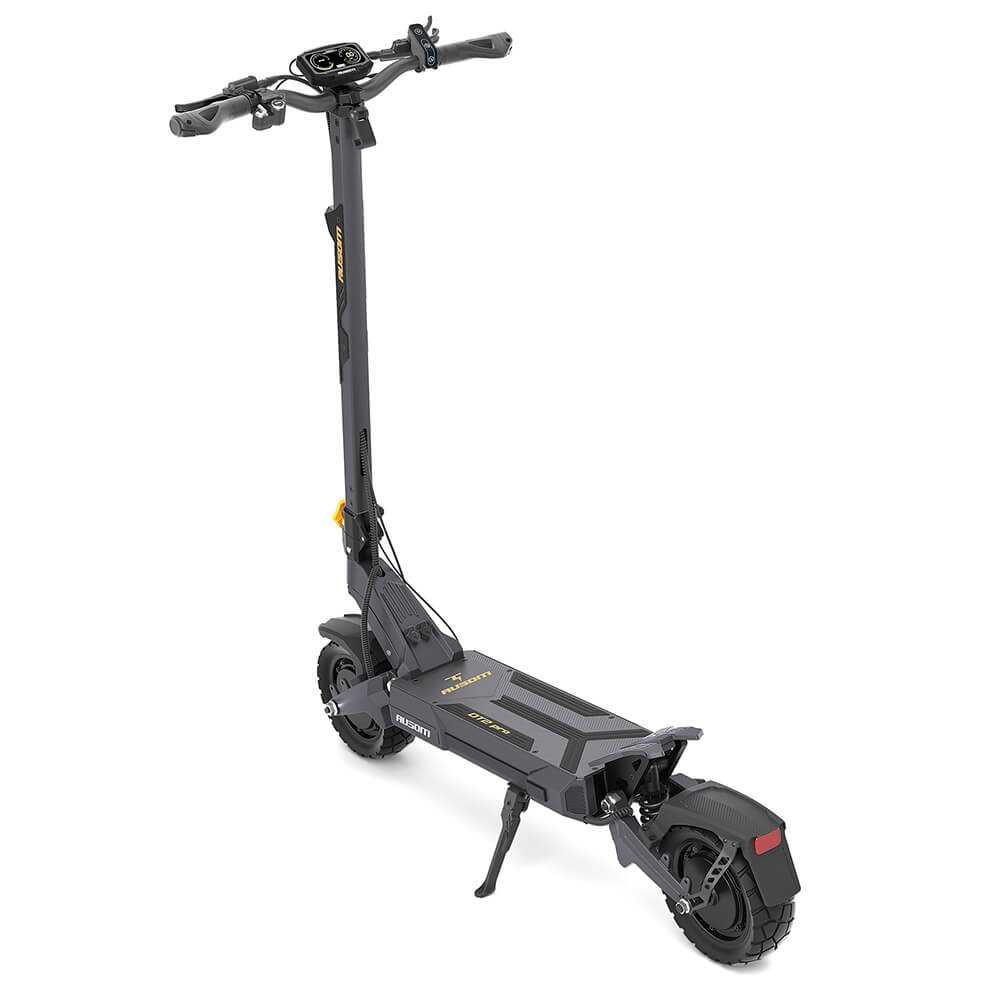 Ausom DT2 Pro electric scooter with 1100W dual motors, 52V 23.4Ah battery, 71 miles range, 42 mph top speed, and 10-inch tubeless rubber tires