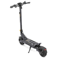 Ausom DT2 Pro electric scooter with 1100W dual motors, 52V 23.4Ah battery, 71 miles range, 42 mph top speed, and 10-inch tubeless rubber tires